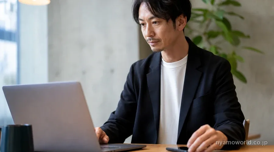 個人事業主がプライベートと事業の両方でカードを使い分けるイメージ
